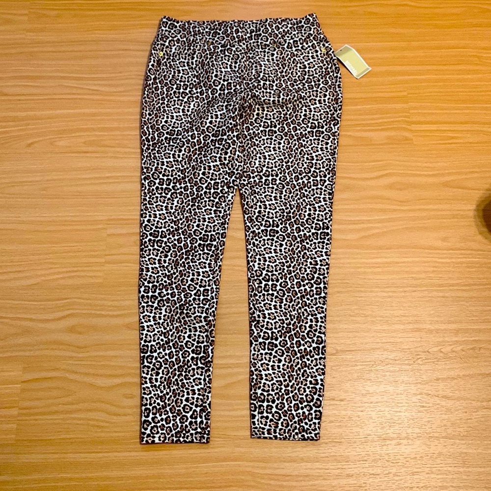 Michael Kors Cheetah Print Pants, Medium
